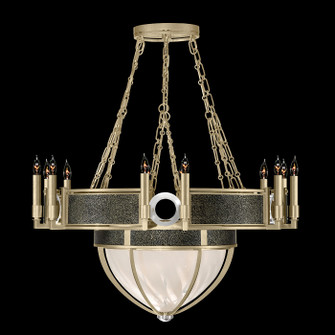 Mirage 15 Light Chandelier in Soft Gold Leaf/Nickel/Black Knight (48|100037-523)
