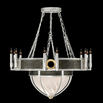 Mirage 15 Light Chandelier in Silver Leaf/Brass/Black Knight (48|100037-413)