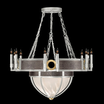 Mirage 15 Light Chandelier in Silver Leaf/Brass/Pebble (48|100037-411)