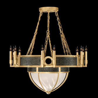 Mirage 15 Light Chandelier in Gold Leaf/Brass/Black Knight (48|100037-313)