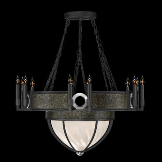 Mirage 15 Light Chandelier in Black Iron/Nickel/Black Knight (48|100037-123)