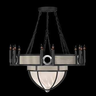 Mirage 15 Light Chandelier in Black Iron/Nickel/Coco (48|100037-122)