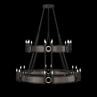 Mirage Chandelier in Black Iron/Nickel/Pebble (48|100036-121)