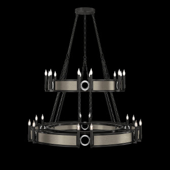 Mirage Chandelier in Black Iron/Nickel/Coco (48|100036-122)