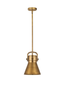 Downtown Urban One Light Mini Pendant in Brushed Brass (405|410-1SS-BB-M411-8W)