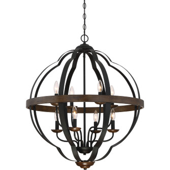 Siren Eight Light Foyer Pendant in Marcado Black (10|SRN5208MK)