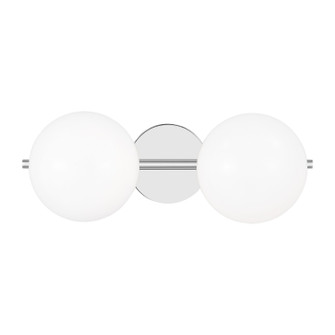 Lune Two Light Vanity in Chrome (454|EV1012CH)