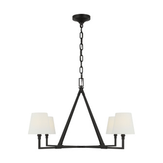 Perth Four Light Chandelier in Aged Iron (454|CC1724AI)
