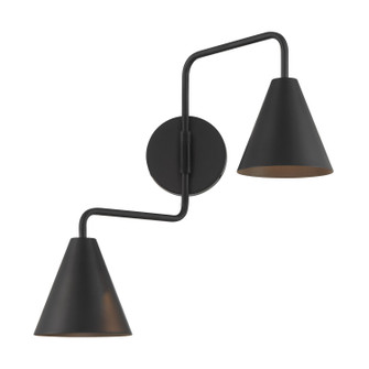Two Light Wall Sconce in Matte Black (446|M90111MBK)