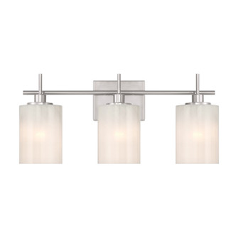 Three Light Bathroom Vanity in Brushed Nickel (446|M80084BN)