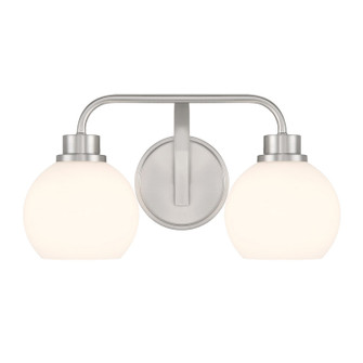 Two Light Bathroom Vanity in Brushed Nickel (446|M80080BN)