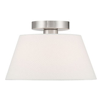 One Light Semi-Flush Mount in Brushed Nickel (446|M60077BN)