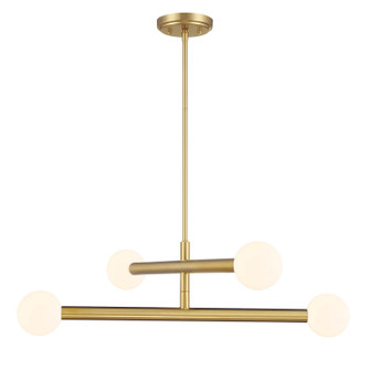 LED Chandelier in Natural Brass (446|M100133NB)