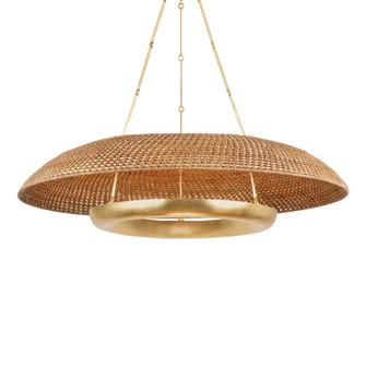 Oaklyn LED Chandelier in Vintage Gold Leaf (70|2348-VGL)