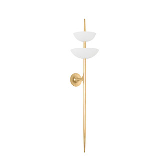 Evander LED Wall Sconce in Vintage Gold Leaf/Gesso White (68|477-02-VGL/GSW)