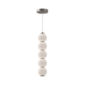 Bijou LED Pendant in Brushed Nickel/Opal Matte Glass (452|PD531515BNOP-UNV)