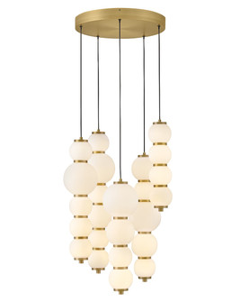 Trigo LED Chandelier in Lacquered Brass (13|47395LCB)