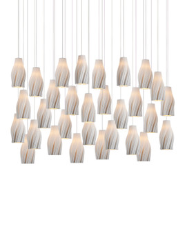 Posh Collection 30 Light Linear Pendant in White / Silver (142|9000-1275)