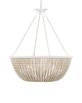 Wychwood Six Light Chandelier in Sugar White/Sandstone/White (142|9000-1240)