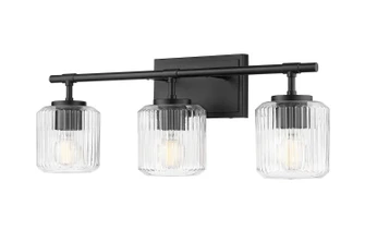 Landon Three Light Vanity in Matte Black (224|7515-3V-MB)