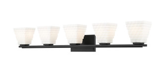 Annalise Five Light Vanity in Matte Black (224|7514-5V-MB)