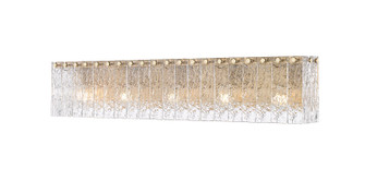 Glacier Five Light Vanity in Modern Gold (224|1943-5V-MGLD)