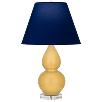 Small Double Gourd One Light Accent Lamp in Sunset Yellow Glazed Ceramic w/Lucite (165|SU13N)