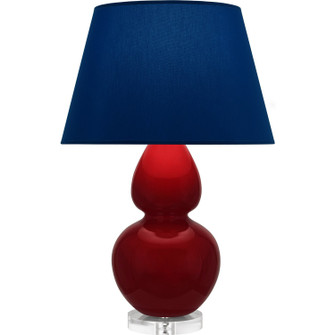 Double Gourd One Light Table Lamp in Sangria Glazed Ceramic w/Lucite (165|SA23N)
