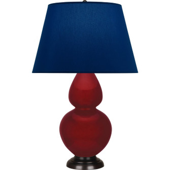 Double Gourd One Light Table Lamp in Sangria Glazed Ceramic w/Deep Patina Bronze (165|SA21N)