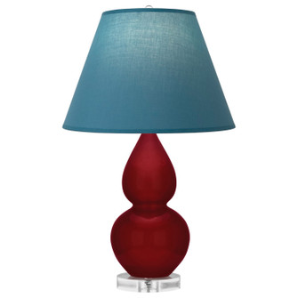 Small Double Gourd One Light Accent Lamp in Sangria Glazed Ceramic w/Lucite (165|SA13B)