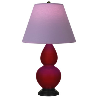 Small Double Gourd One Light Accent Lamp in Sangria Glazed Ceramic w/Deep Patina Bronze (165|SA11L)