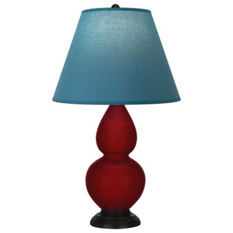 Small Double Gourd One Light Accent Lamp in Sangria Glazed Ceramic w/Deep Patina Bronze (165|SA11B)