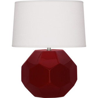 Franklin One Light Table Lamp in Sangria Glazed Ceramic (165|SA01)