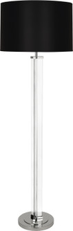 Fineas One Light Floor Lamp in Clear Glass/Polished Nickel (165|S473B)