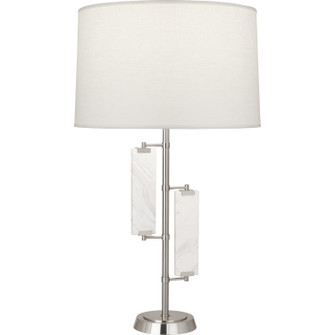 Alston One Light Table Lamp in Polished Nickel w/ Marble (165|S455)
