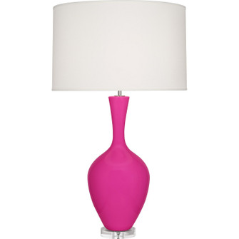 Audrey One Light Table Lamp in Razzle Rose Glazed Ceramic (165|RZ980)
