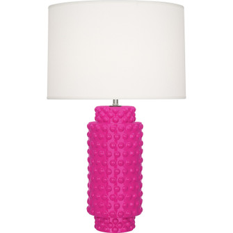 Dolly One Light Table Lamp in Razzle Rose Glazed Textured Ceramic (165|RZ800)