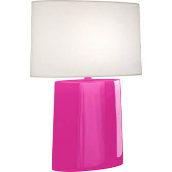 Victor One Light Table Lamp in Razzle Rose Glazed Ceramic (165|RZ03)