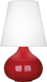 Small June One Light Accent Lamp in Ruby Red Glazed Ceramic (165|RR93)