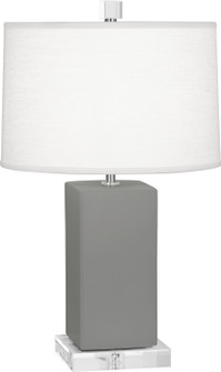 Small Harvey One Light Accent Lamp in Matte Smokey Taupe Glazed Ceramic (165|MST90)