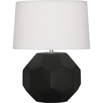 Small Franklin One Light Accent Lamp in Matte Obsidian Glazed Ceramic (165|MOS02)