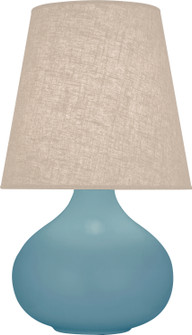 Small June One Light Accent Lamp in Matte Steel Blue Glazed Ceramic (165|MOB91)