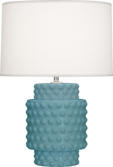 Small Dolly One Light Accent Lamp in Matte Steel Blue Glazed Textured Ceramic (165|MOB09)
