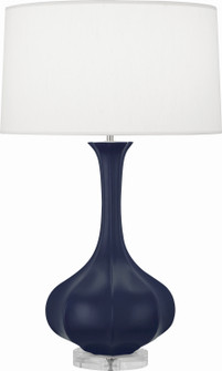 Pike One Light Table Lamp in Matte Midnight Blue Glazed Ceramic Lucite (165|MMB96)