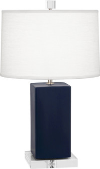 Small Harvey One Light Accent Lamp in Matte Midnight Blue Glazed Ceramic (165|MMB90)