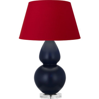 Double Gourd One Light Table Lamp in Matte Midnight Blue Glazed Ceramic w/Lucite (165|MMB62R)