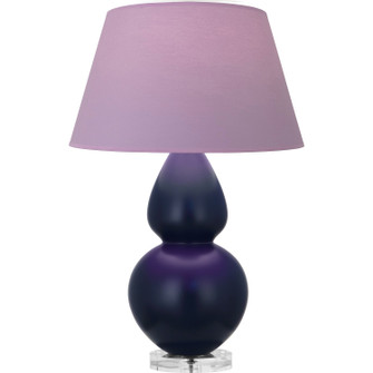 Double Gourd One Light Table Lamp in Matte Midnight Blue Glazed Ceramic w/Lucite (165|MMB62L)