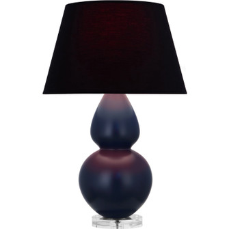 Double Gourd One Light Table Lamp in Matte Midnight Blue Glazed Ceramic w/Lucite (165|MMB62K)