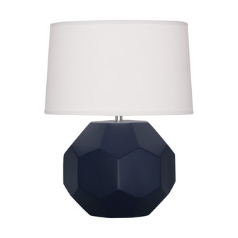 Small Franklin One Light Accent Lamp in Matte Midnight Blue Glazed Ceramic (165|MMB02)
