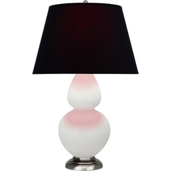 Double Gourd One Light Table Lamp in Matte Lily Glazed Ceramic w/Antique Silver (165|MLY59K)